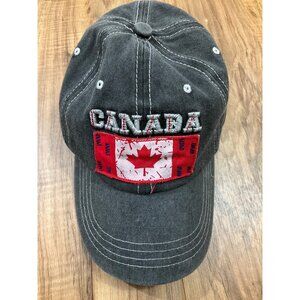 CANADA Maple Leaf Flag Original Brand Gray Baseball Cap- Pre Owned